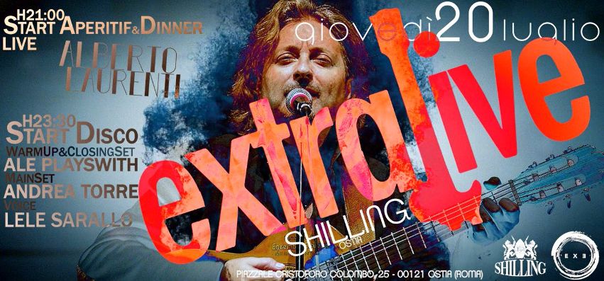 Shilling Ostia Giovedì 20 Luglio 2017 - Apericena Live e Disco