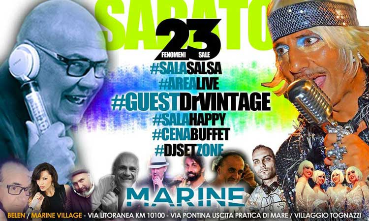 Marine Village Sabato 23 giugno 2018 - Dr. Vintage - sabato 23 giugno 2018