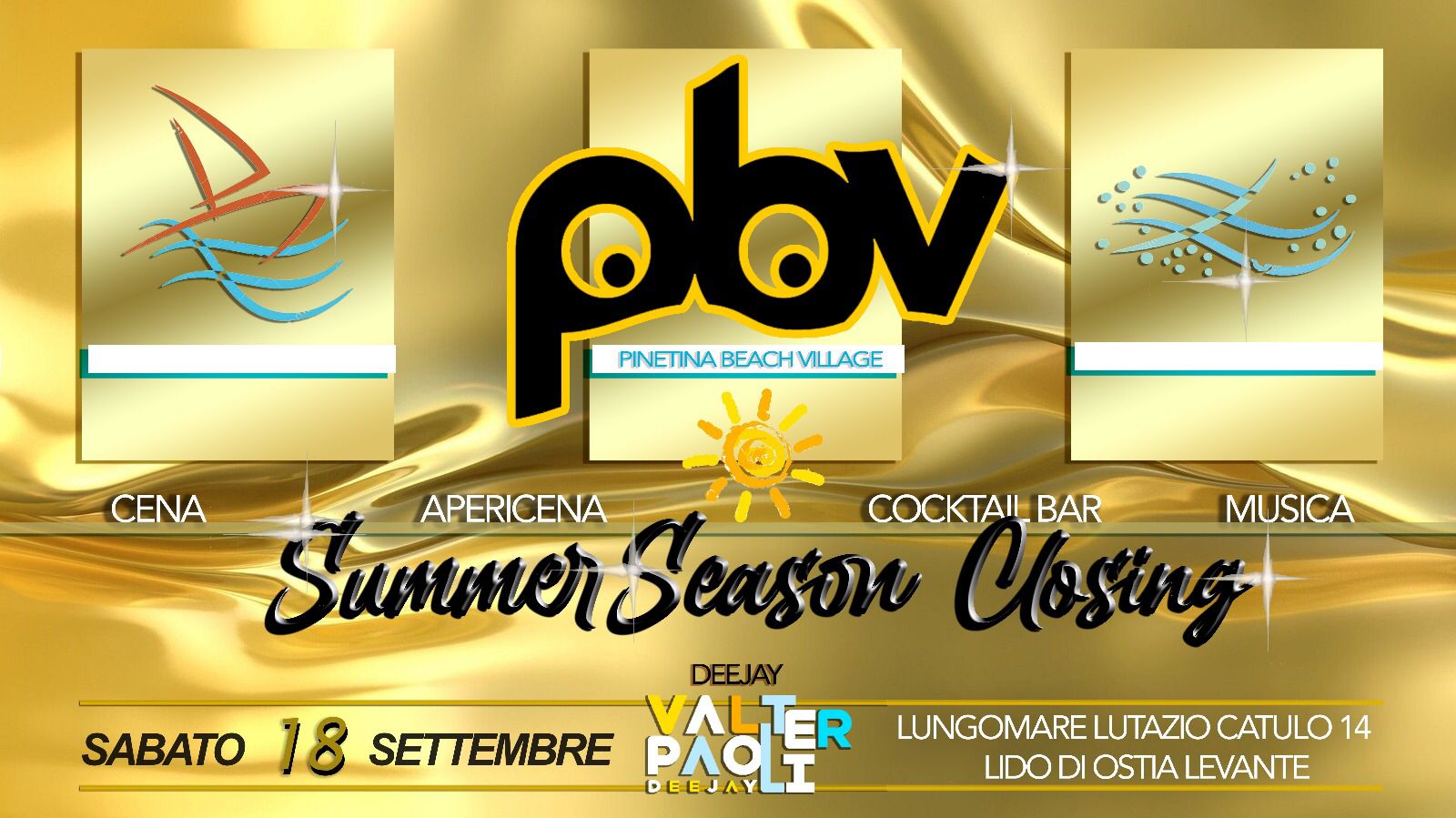 Pinetina Beach Village Ostia Sabato 18 Settembre 2021 - sabato 18 settembre 2021