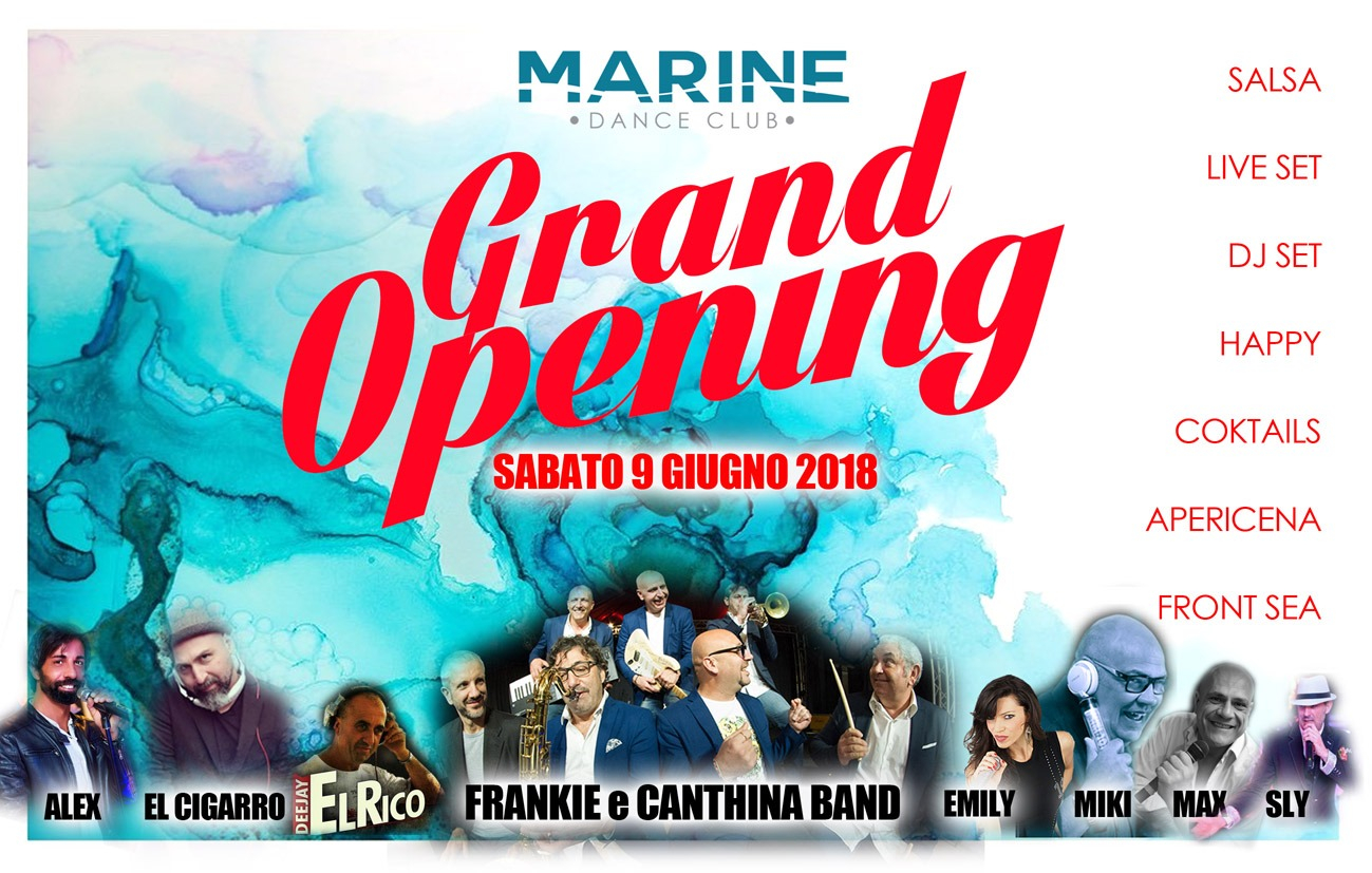 Marine Village Sabato 9 giugno 2018 Grand Opening