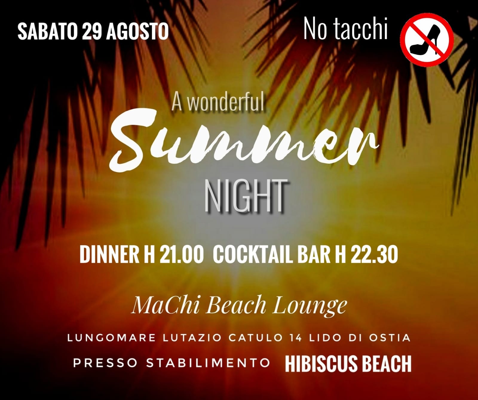 Hibiscus Ostia Sabato 29 Agosto 2020