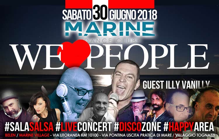 Marine Village Sabato 30 giugno 2018 - We Love People ILLI VANILLY