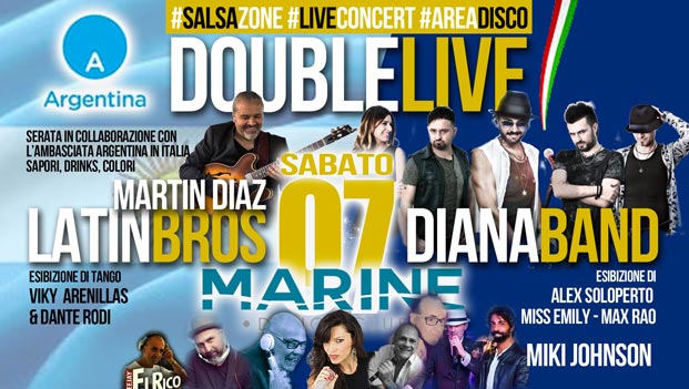 Marine Village Sabato 7 Luglio 2018 - Double Live - sabato 7 luglio 2018